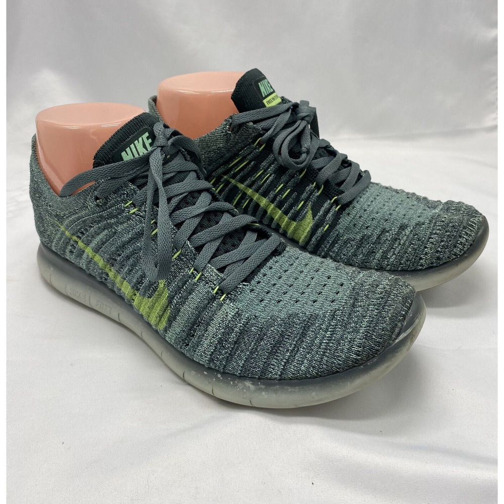 Nike Free RN Flyknit 831069-304 Hasta Ghost Green Seaweed Mens 6.5 Womens 8 shoe